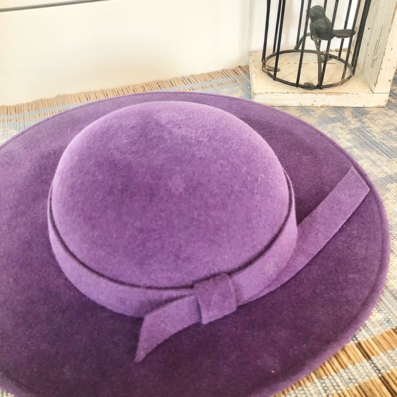 Vintage Violet Felt Makins New York Crafted Hat - Picture 8 of 14